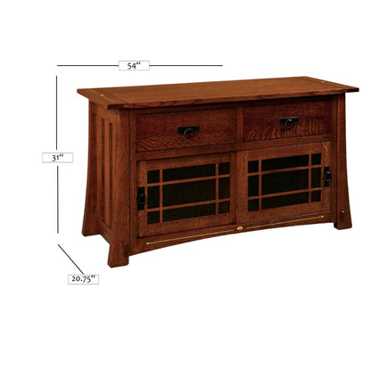 Morgan Ginkgo Inlay Media Cabinet