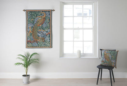 William Morris Peacock Woven Tapestry