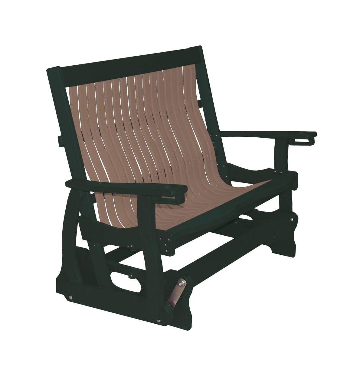 Easy Care Outdoor Mission Style Glider Bench – Modern Bungalow