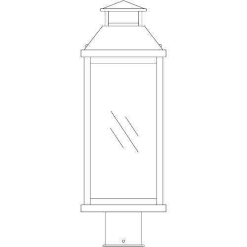 Canterbury Long Body Post Mount Exterior Lighting Arroyo Craftsman