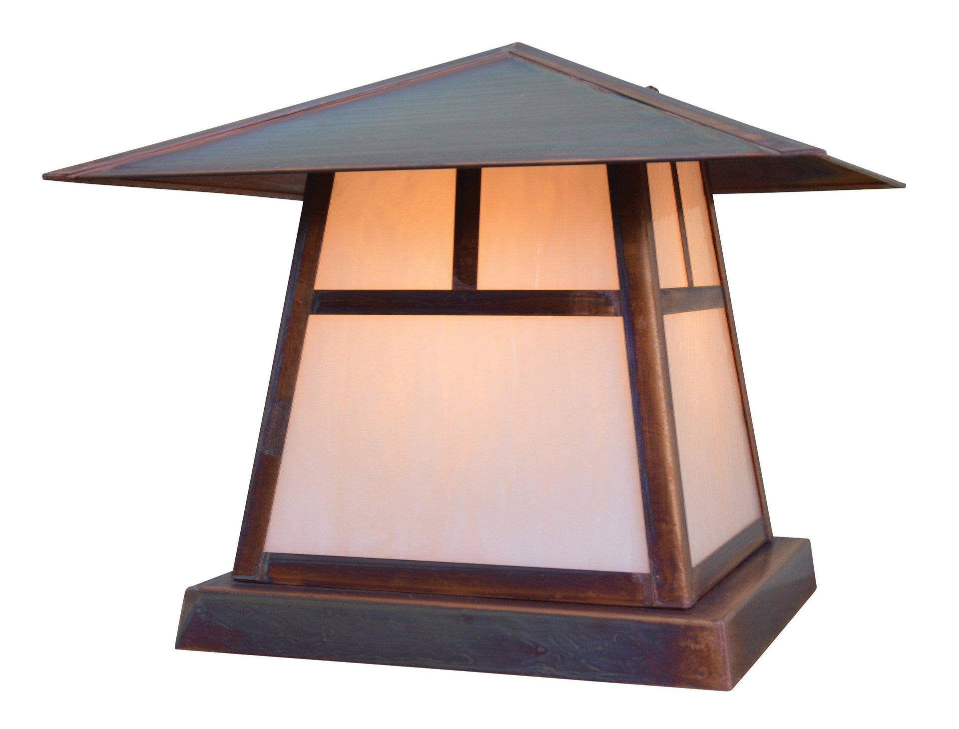 Carmel Column Mount Exterior Lighting Arroyo Craftsman Small T-Bar