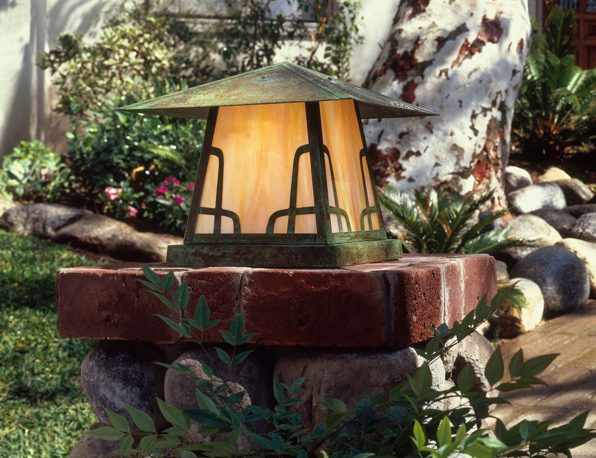 Carmel Column Mount Exterior Lighting Arroyo Craftsman Small Hillcrest
