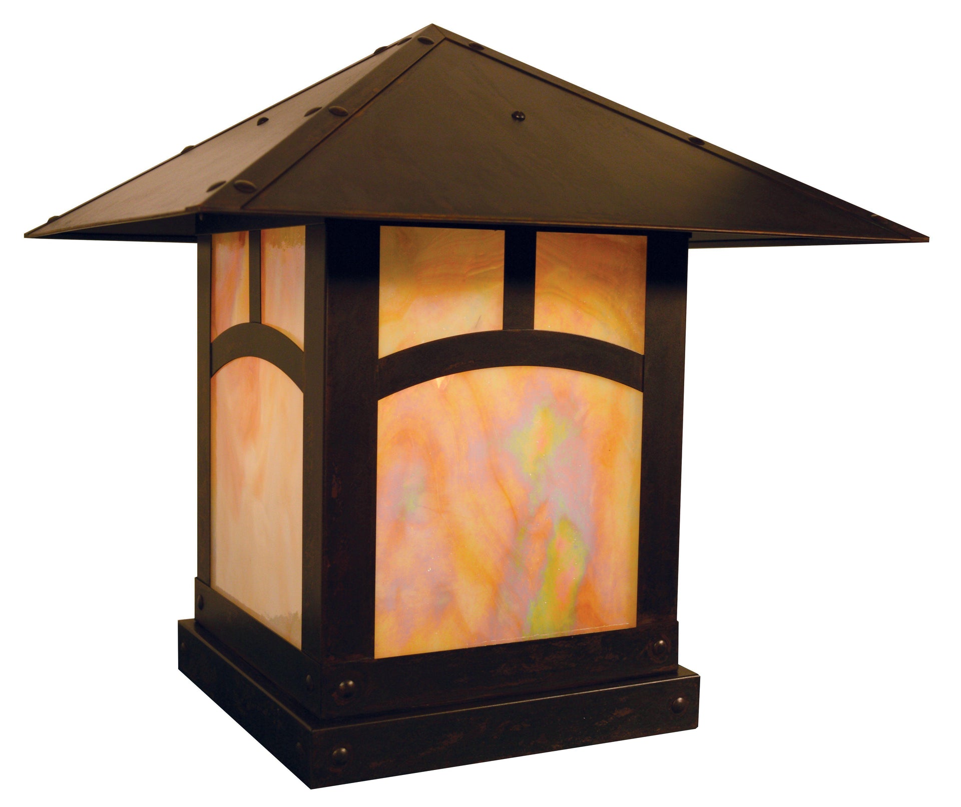 Evergreen Column Mount Exterior Lighting Arroyo Craftsman