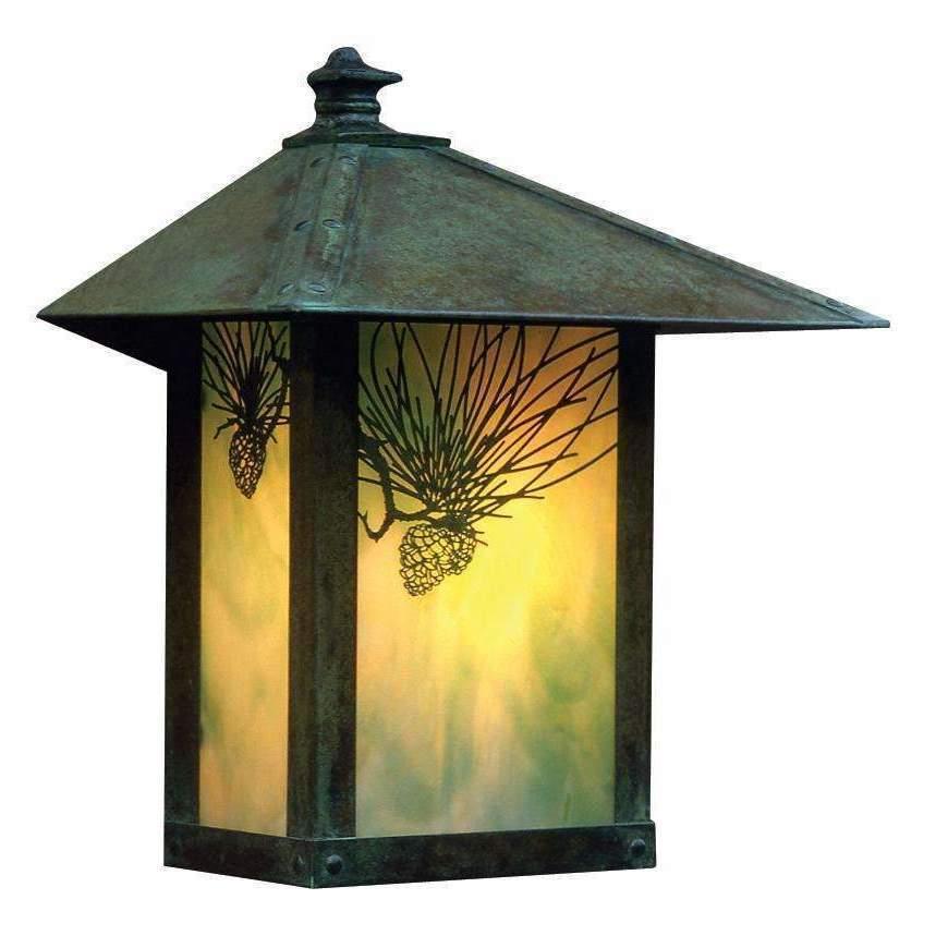 Evergreen Flush Wall Mount Exterior Lighting Arroyo Craftsman Medium