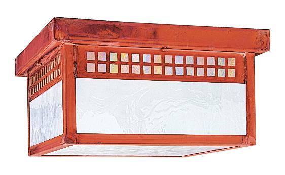 Glasgow Flush Ceiling Mount Exterior Lighting Arroyo Craftsman