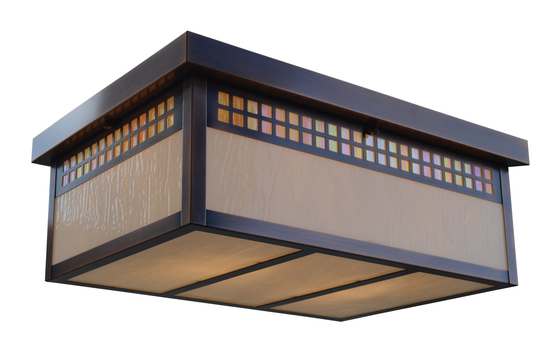 Glasgow Flush Ceiling Mount Exterior Lighting Arroyo Craftsman