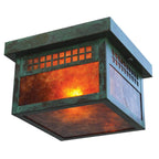 Glasgow Flush Ceiling Mount Exterior Lighting Arroyo Craftsman