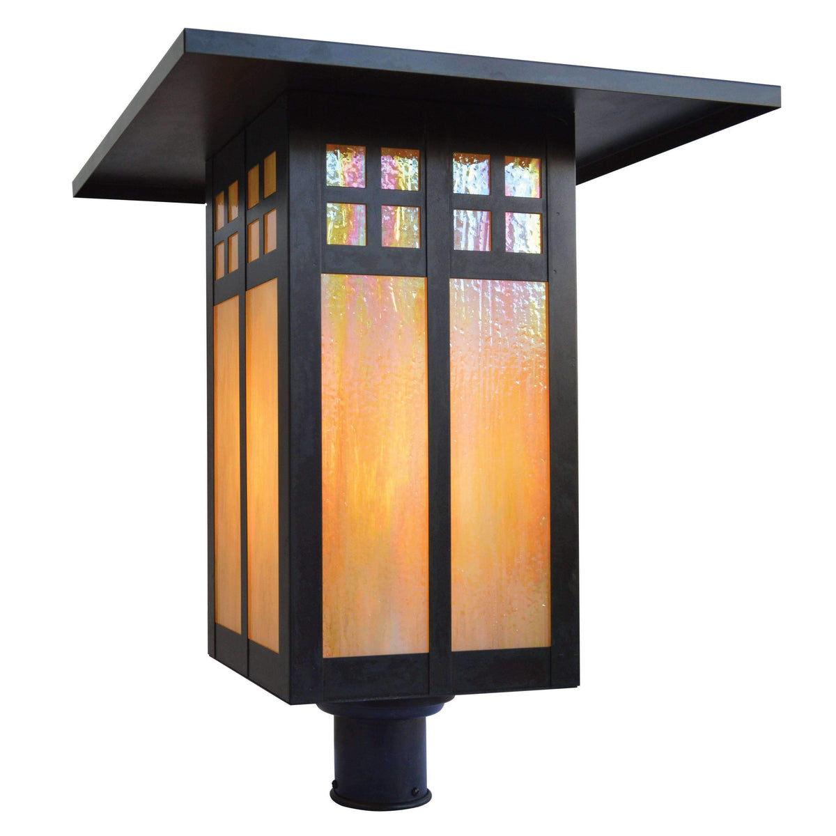Glasgow Post Mount Exterior Lighting Arroyo Craftsman