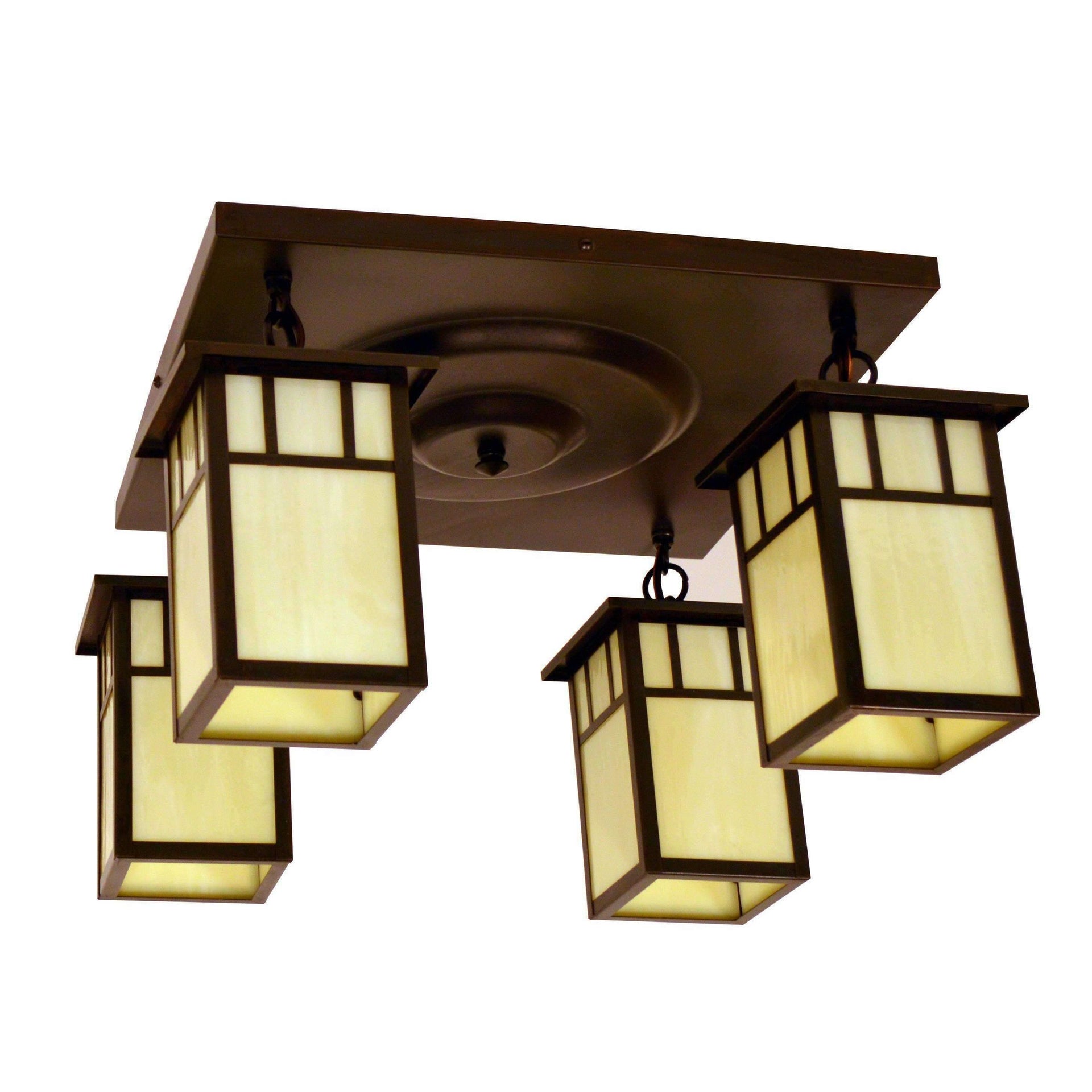 Huntington 4 Light Ceiling Mount Interior Lighting Arroyo Craftsman