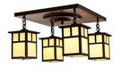 Mission 4 Light Ceiling Mount Interior Lighting Arroyo Craftsman