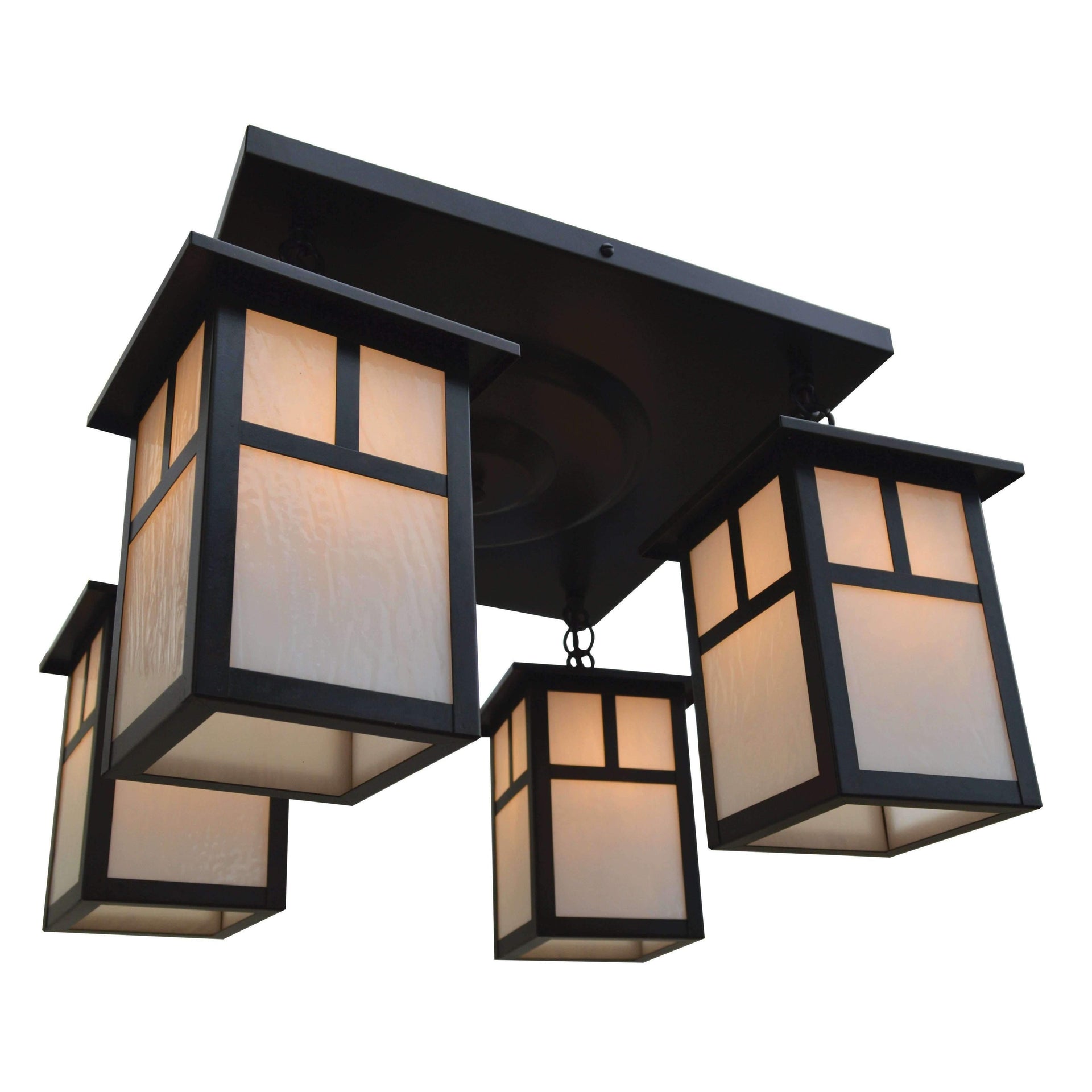 Mission 4 Light Ceiling Mount Interior Lighting Arroyo Craftsman