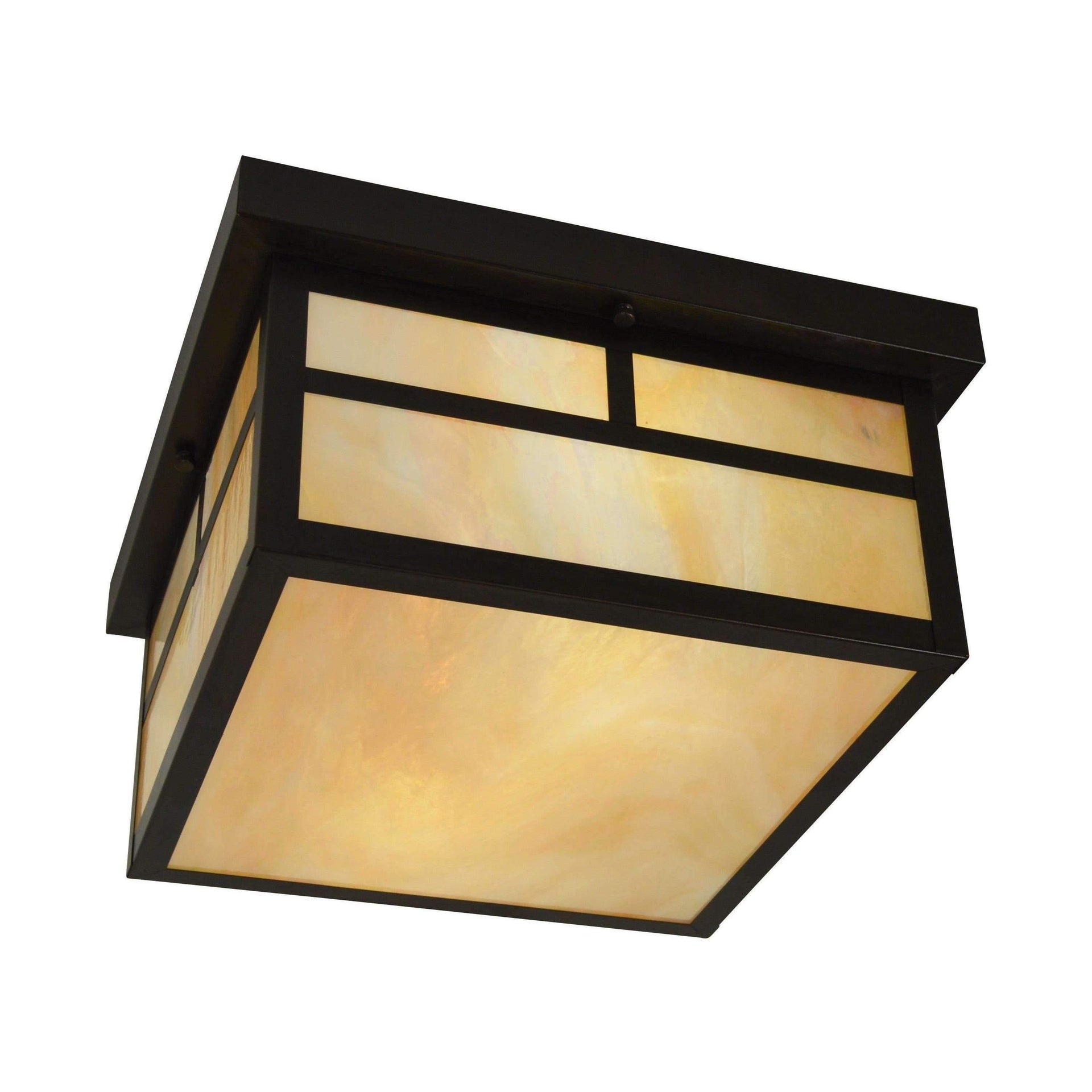 Mission Flush Ceiling Mount Exterior Lighting Arroyo Craftsman