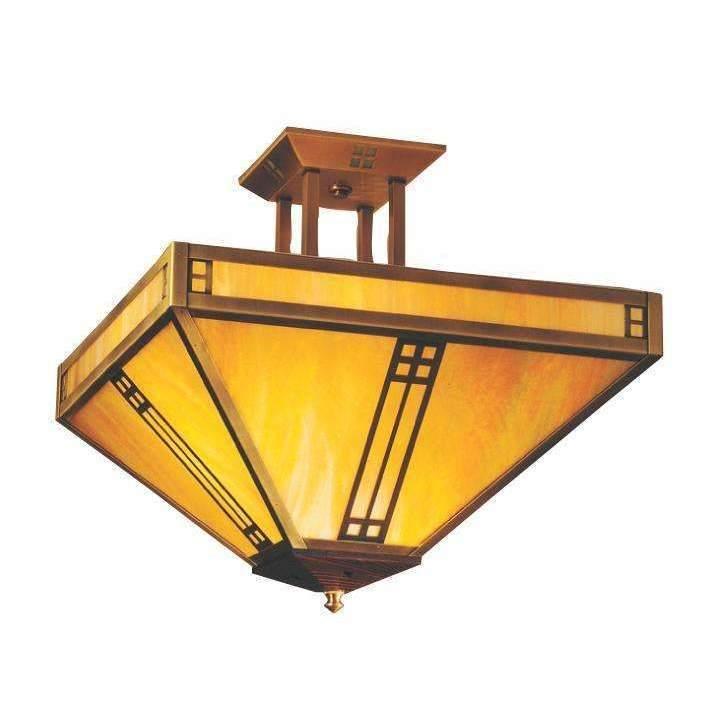 Prairie Inverted Ceiling Mount Interior Lighting Arroyo Craftsman
