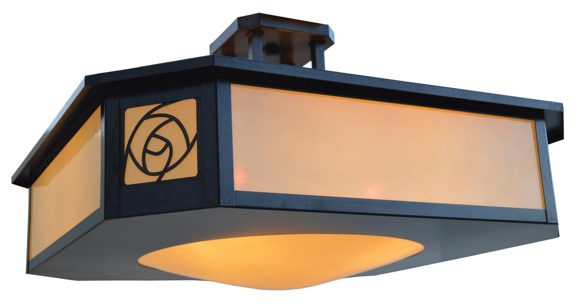 Saint Clair Inverted Semi-Flush Ceiling Mount Interior Lighting Arroyo Craftsman