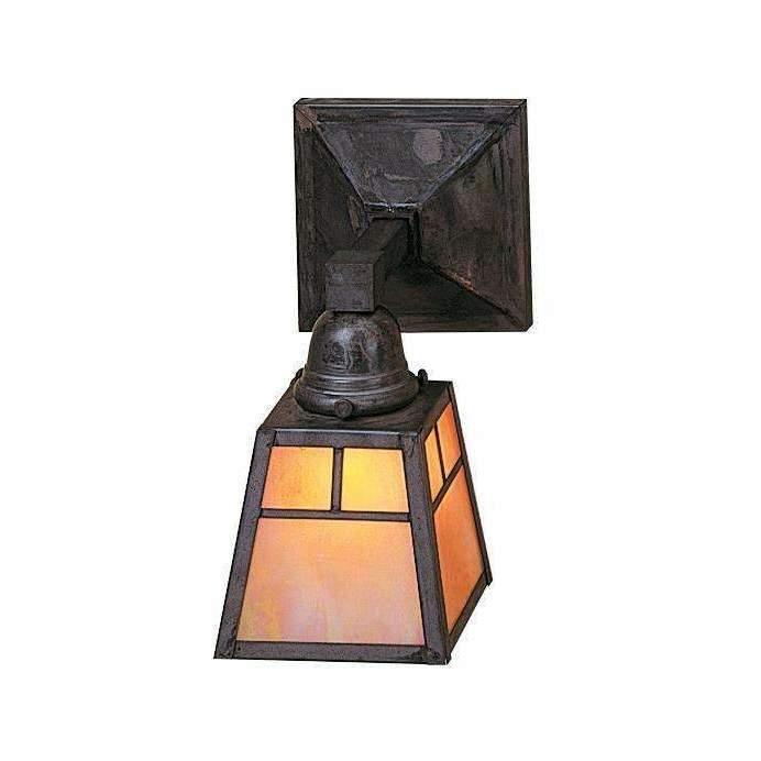 A-Line shade One Light Sconce Interior Lighting Arroyo Craftsman