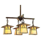 Carmel 4 Light Chandelier Interior Lighting Arroyo Craftsman
