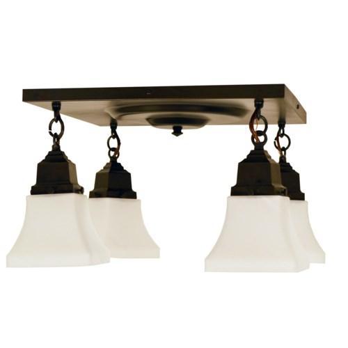 Ruskin 4 Light Ceiling Mount Interior Lighting Arroyo Craftsman