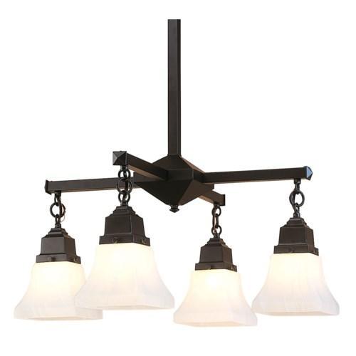 Ruskin 4 Light Chandelier Interior Lighting Arroyo Craftsman