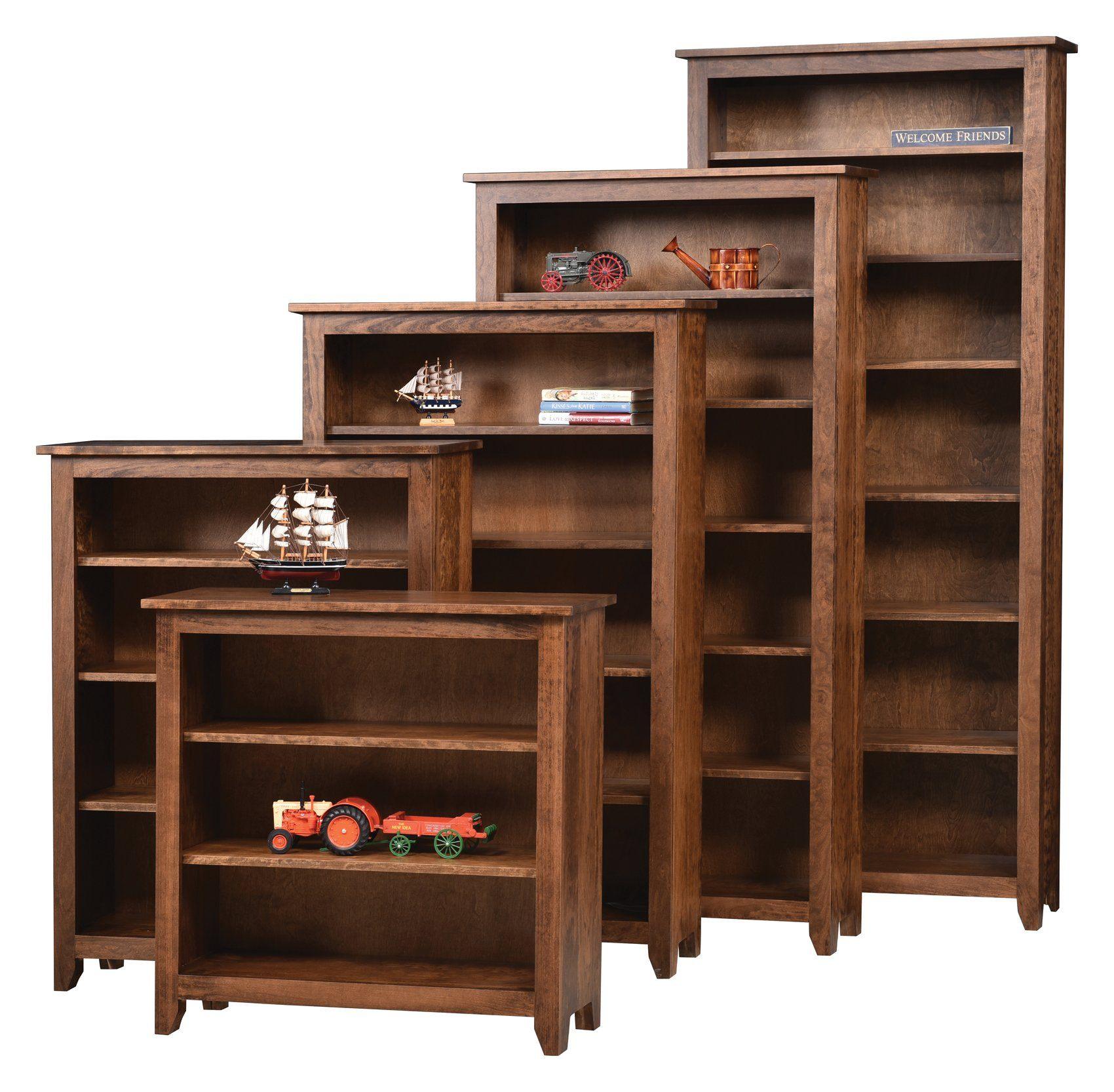 Simple Shaker Bookcase   Ashery Oak Office Simple Shaker Bookcase 102323 