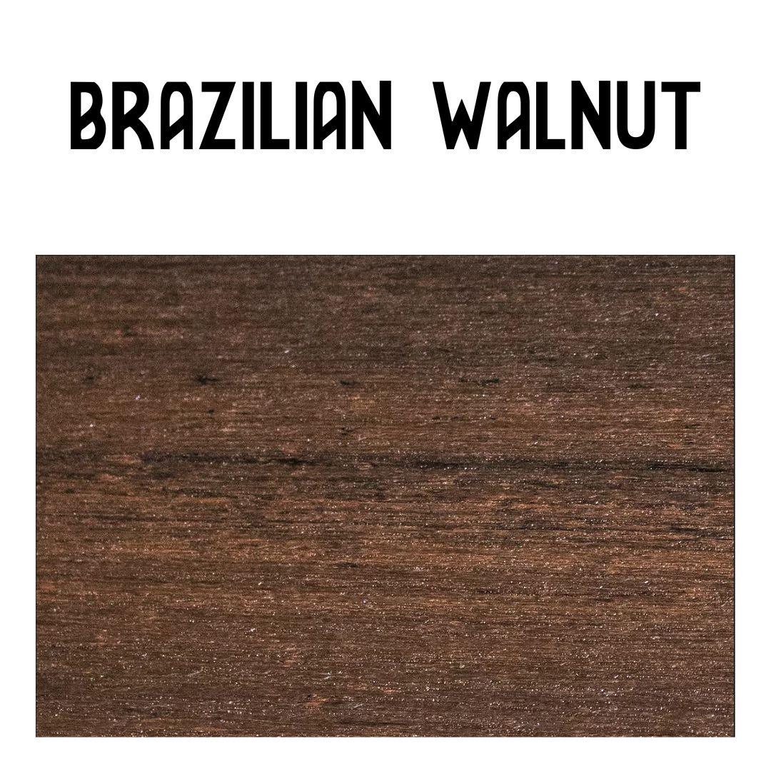 Brazilian Walnut wood grain color swatch for the Swivel Bar Chair.
