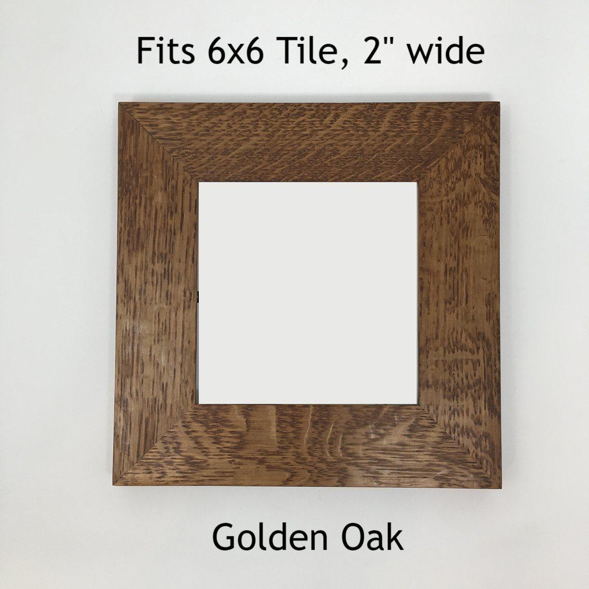 6x6 Tile Frame, Craftsman/mission Style Frame, Arts and Crafts, Quarter  Sawn Oak, Rustic, Claycraft, Wall Art Frames, Motawi Tile 