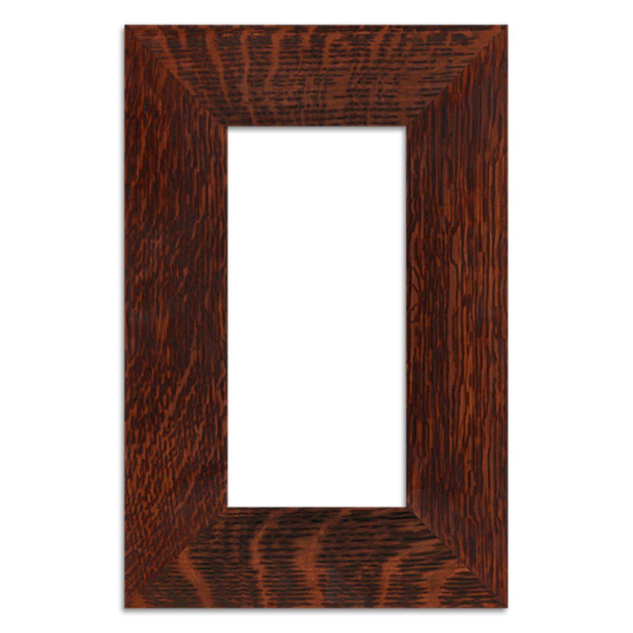 Single Tile Frame Tile Family Woodworks fits 4x8 tile 2 inch width Dark Mission Cherry