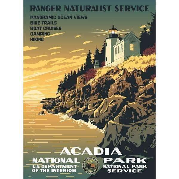 Acadia National Park Poster Decor Ford Craftsman 