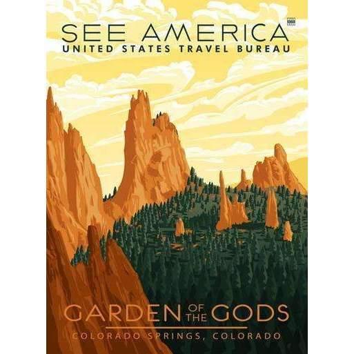 Garden of the Gods Poster Decor Ford Craftsman 