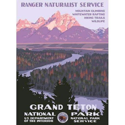 Grand Tetons National Park Poster Decor Ford Craftsman 