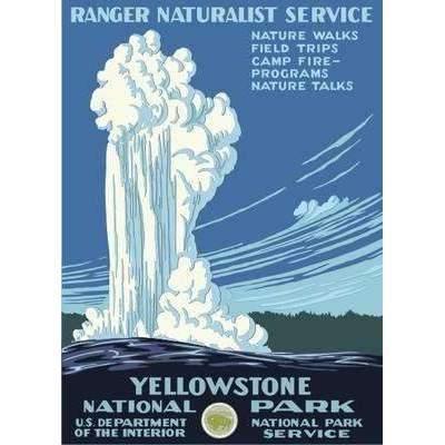 Yellowstone National Park Poster Decor Ford Craftsman 
