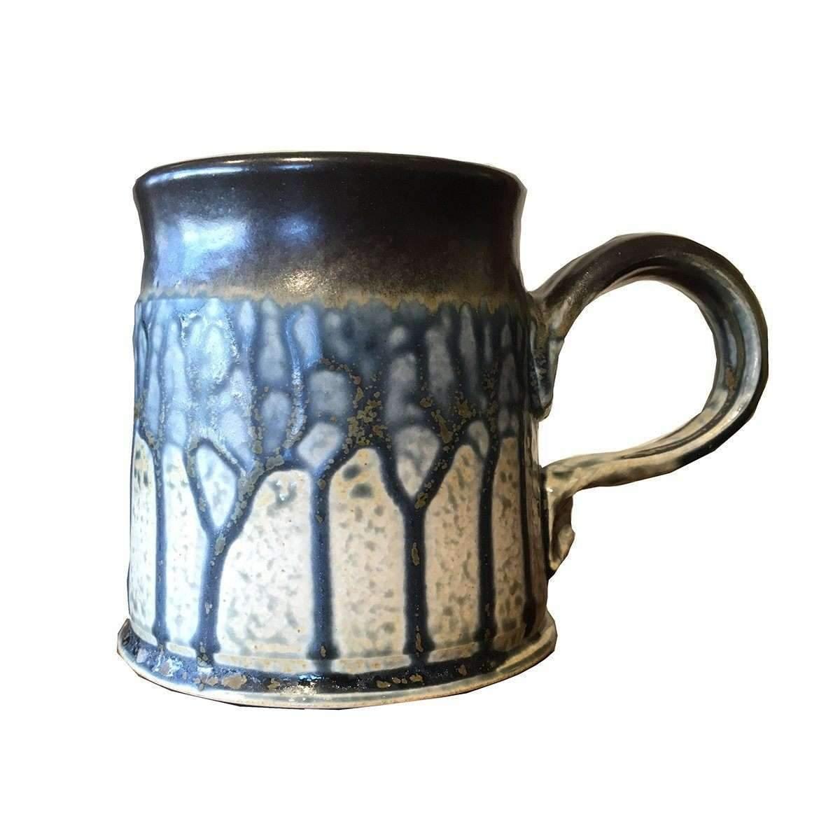 Clay Coffee Mug-Blue Decor Frank Stofan 