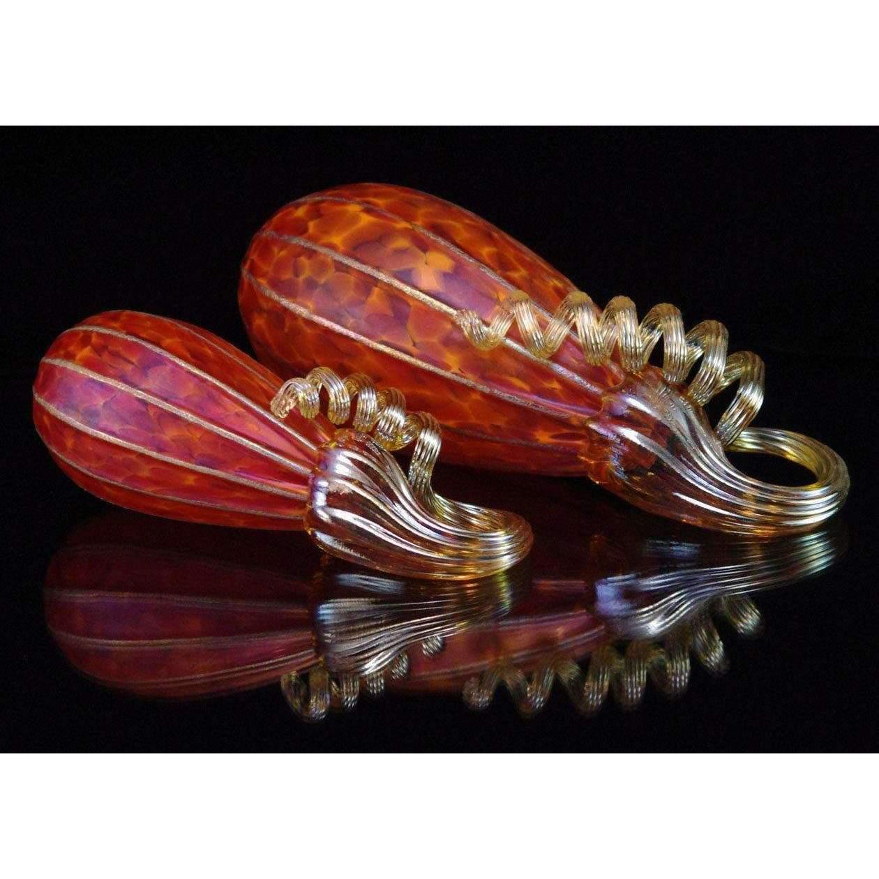 Blown Glass Gourd in Sunrise Gifts Furnace Glass Works 