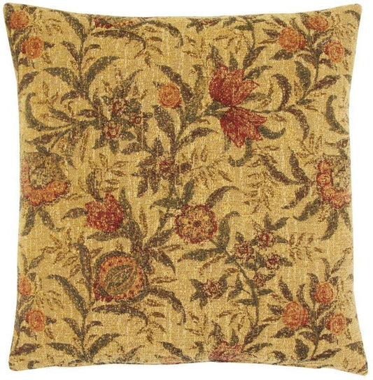 William Morris Pomegrate Tapestry Pillow Throw Pillows Hines 13 inch square 