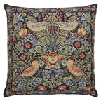 William Morris Strawberry Thief Blue Tapestry Pillow Throw Pillows Hines 