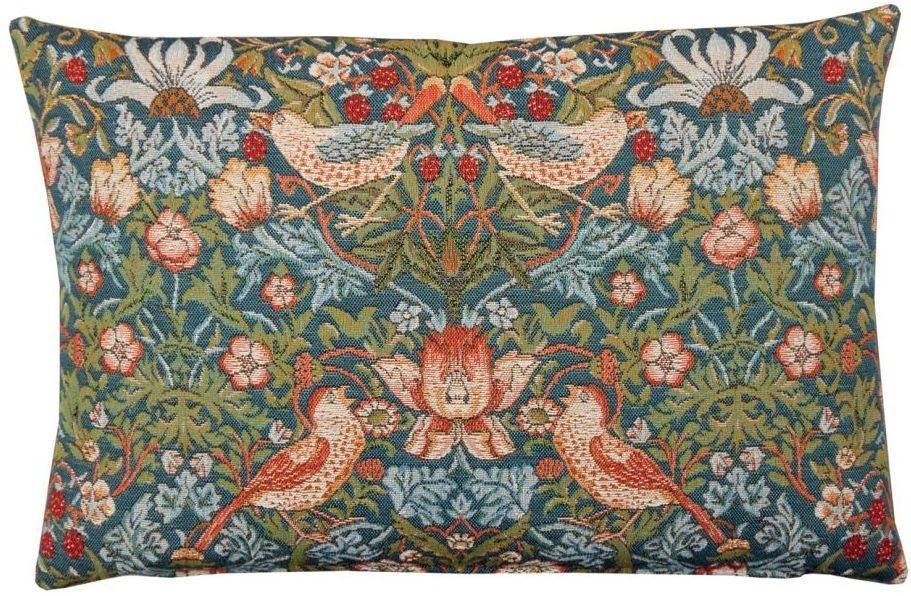 William Morris Strawberry Thief Tapestry Pillow Throw Pillows Hines 13 x 18 inches 