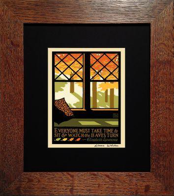 Laura Wilder American Bungalow Autumn Print Decor Laura Wilder Mini Print Framed 