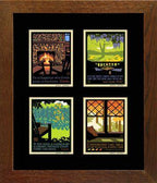 Laura Wilder American Bungalow Four Seasons Square Print Set Decor Laura Wilder Mini Print Set Framed 