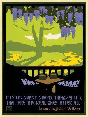 Laura Wilder American Bungalow Spring Print Decor Laura Wilder Mini Print Framed 