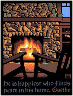 Laura Wilder American Bungalow Winter Print Decor Laura Wilder Mini Print Unframed 