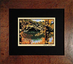 Laura Wilder Autumn Pond Print Decor Laura Wilder Mini Print Framed 