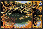 Laura Wilder Autumn Pond Print Decor Laura Wilder Mini Print Unframed 