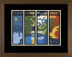 Laura Wilder Four Seasons Print Decor Laura Wilder Giclee Print Framed 