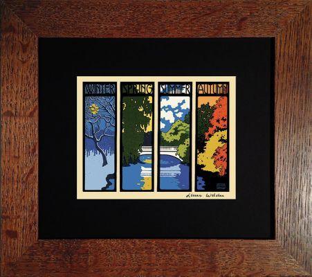 Laura Wilder Four Seasons Print Decor Laura Wilder Mini Print Framed 