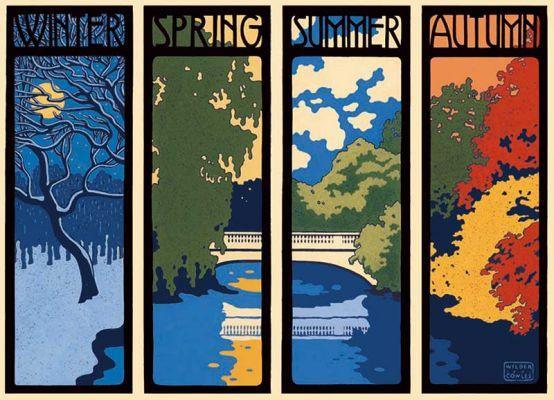 Laura Wilder Four Seasons Print Decor Laura Wilder Mini Print Unframed 