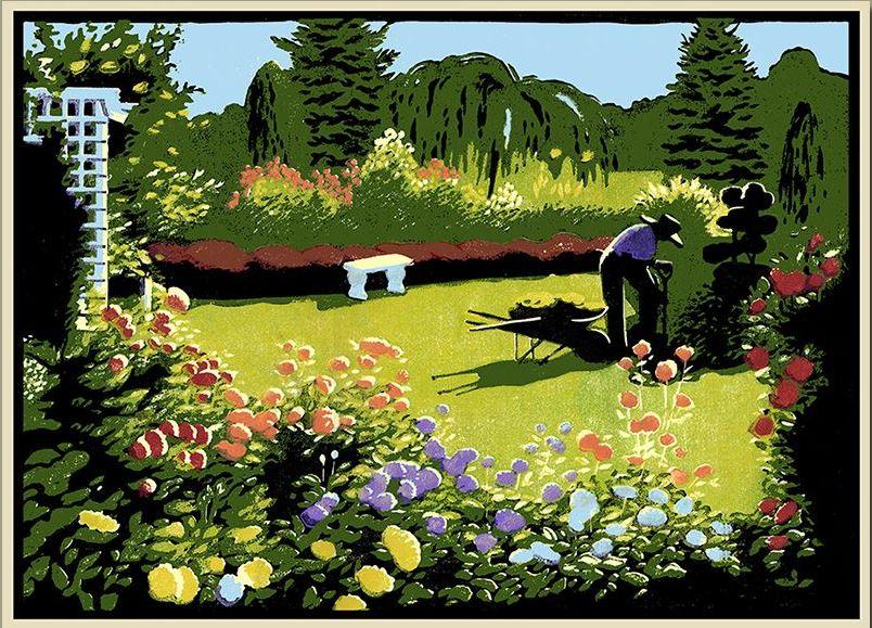 Laura Wilder Gardener Print Decor Laura Wilder 