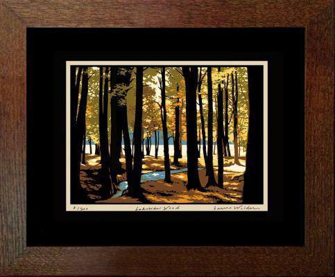 Laura Wilder Lakeside Wood Print Decor Laura Wilder Giclee Print Framed 