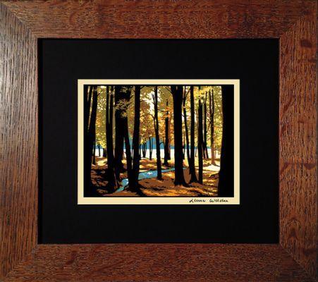 Laura Wilder Lakeside Wood Print Decor Laura Wilder Mini Print Framed 