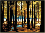 Laura Wilder Lakeside Wood Print Decor Laura Wilder Mini Print Unframed 