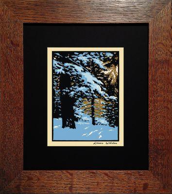 Laura Wilder Winter Woods I Print Decor Laura Wilder Mini Print Framed 
