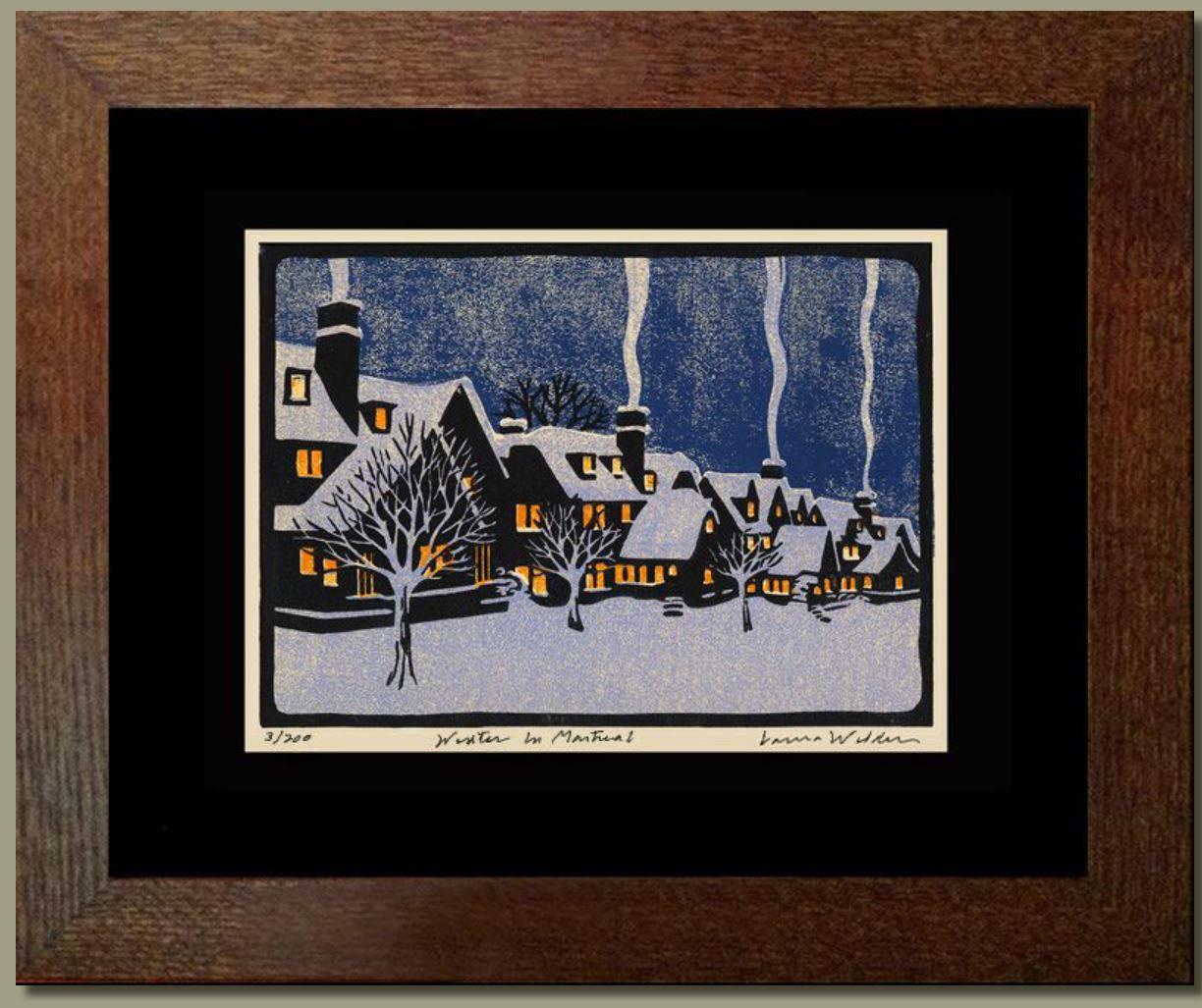 Laura Wilder Winter in Montreal Framed Print Posters, Prints, & Visual Artwork Laura Wilder 